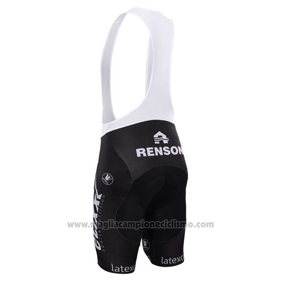 2015 Abbigliamento Ciclismo Etixx Quick Step Nero e Bianco Manica Corta e Salopette